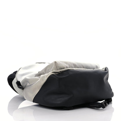 Lanvin Technical Canvas Nappa Nylon Backpack Grey Black 4 of 8