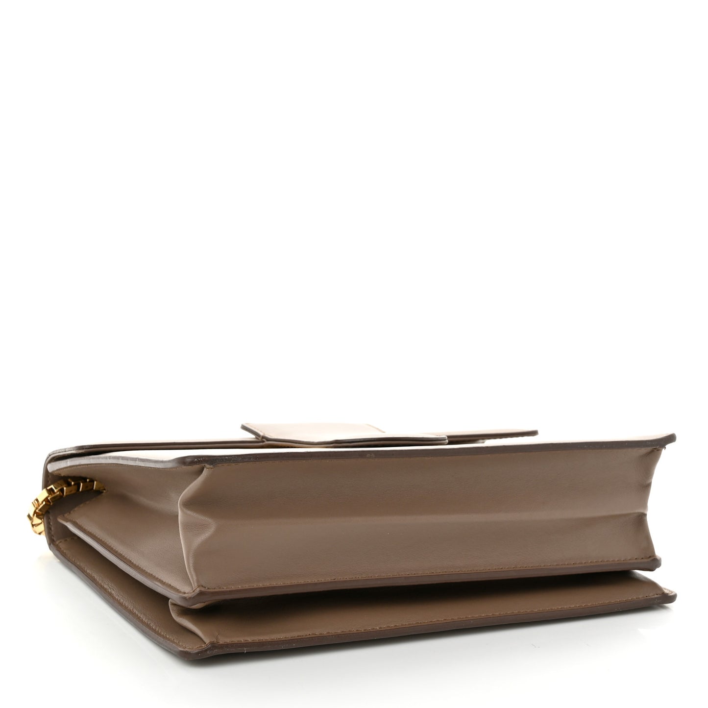 Calfskin Thalia Flap Shoulder Bag Light Brown