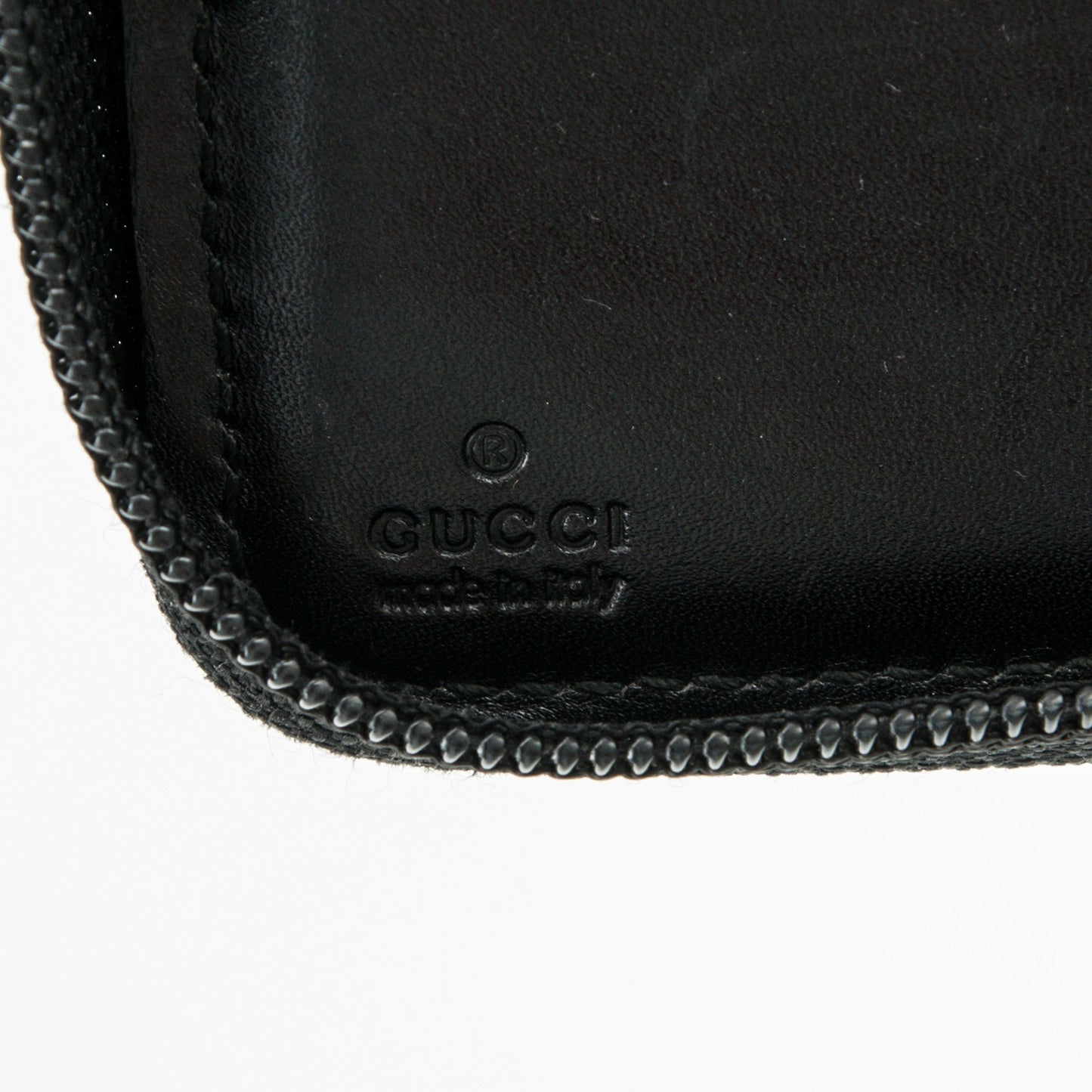 Guccissima Zip Around Agenda Black