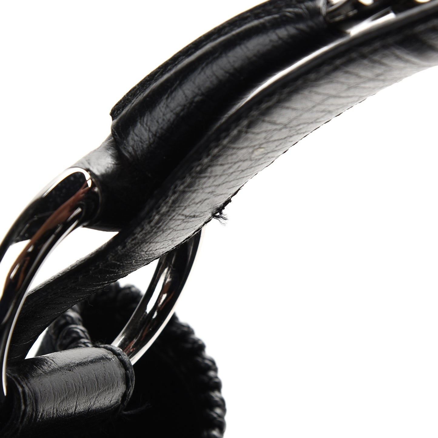 Monogram Large Horsebit Chain Hobo Black