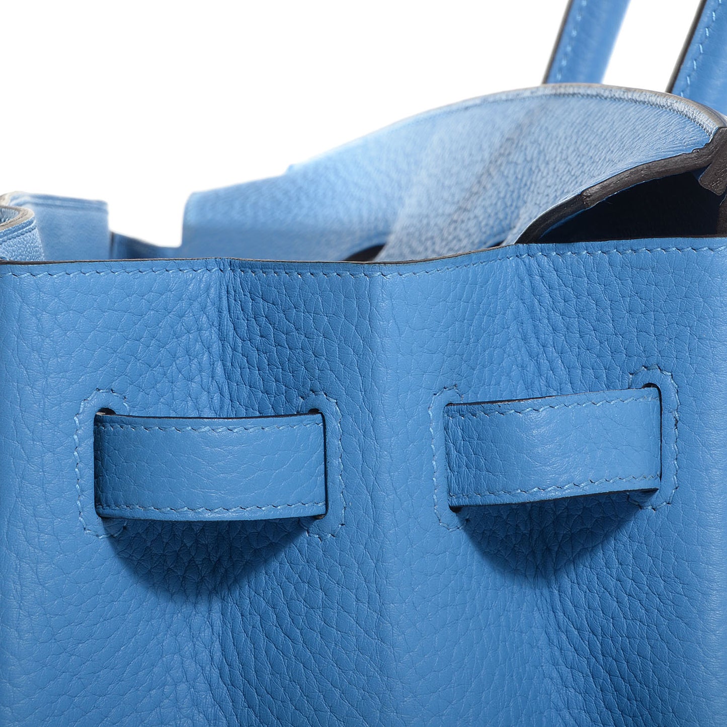 Taurillon Clemence Birkin 35 Bleu Paradis