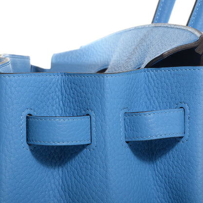 Hermes Taurillon Clemence Birkin 35 Bleu Paradis 17 of 26