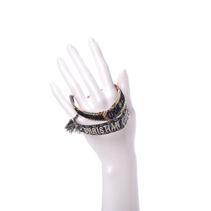 Christian Dior Woven Cotton J'Adior Friendship Bracelet Set 2 of 10