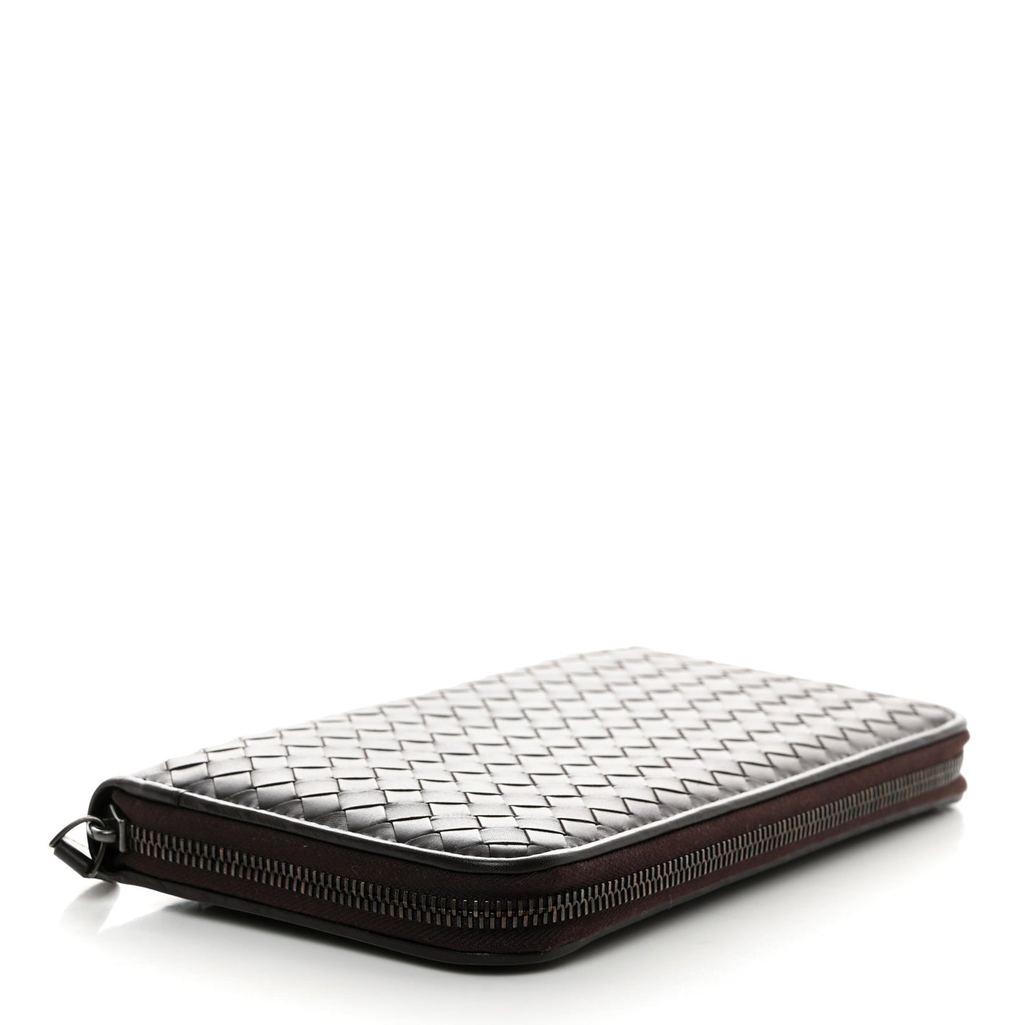 Nappa Intrecciato VN Travel Organizer Wallet Ebano
