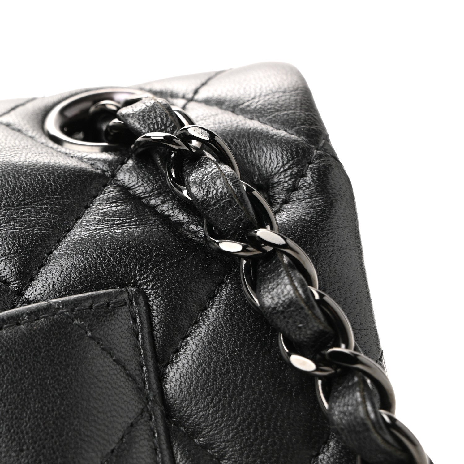 Chanel Lambskin Quilted Small Double Flap So Black 29 of 40