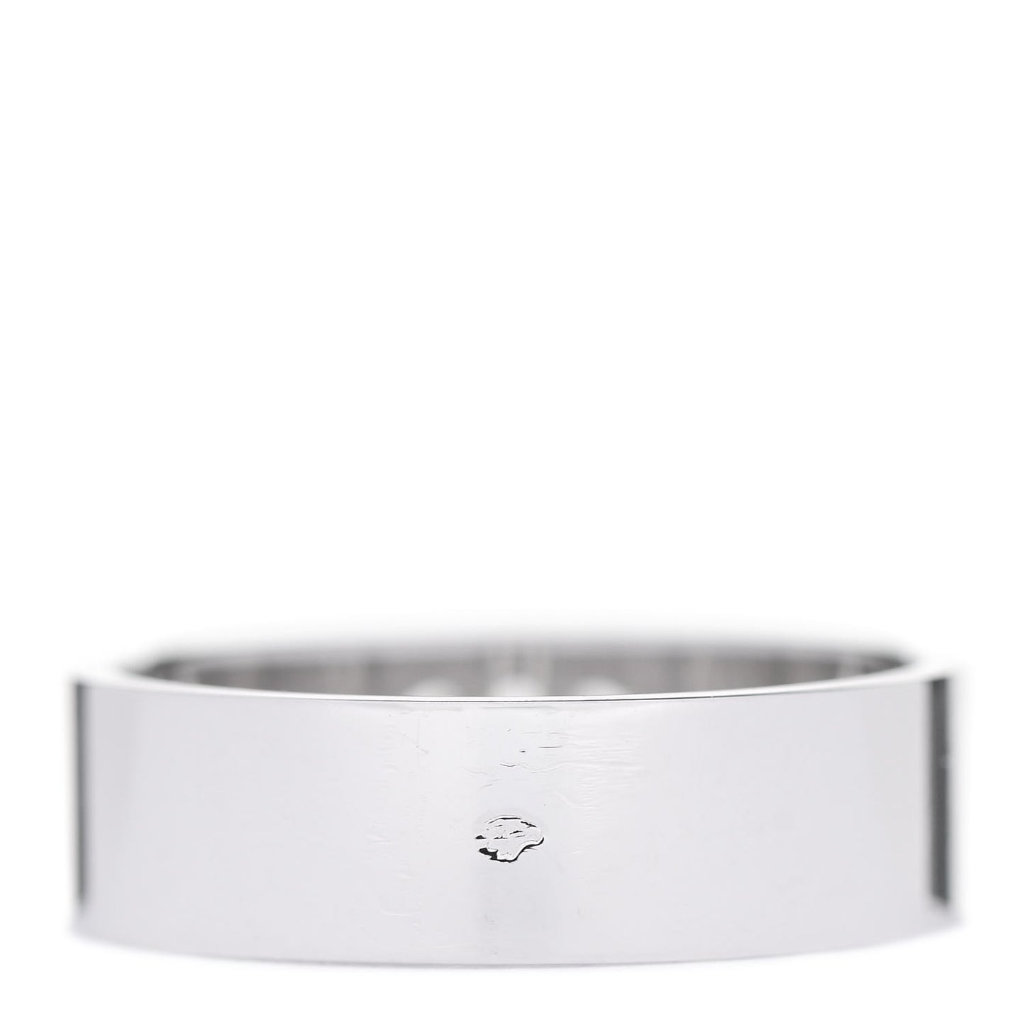 18K White Gold Diamond PM H D'Ancre Ring 53 6.5