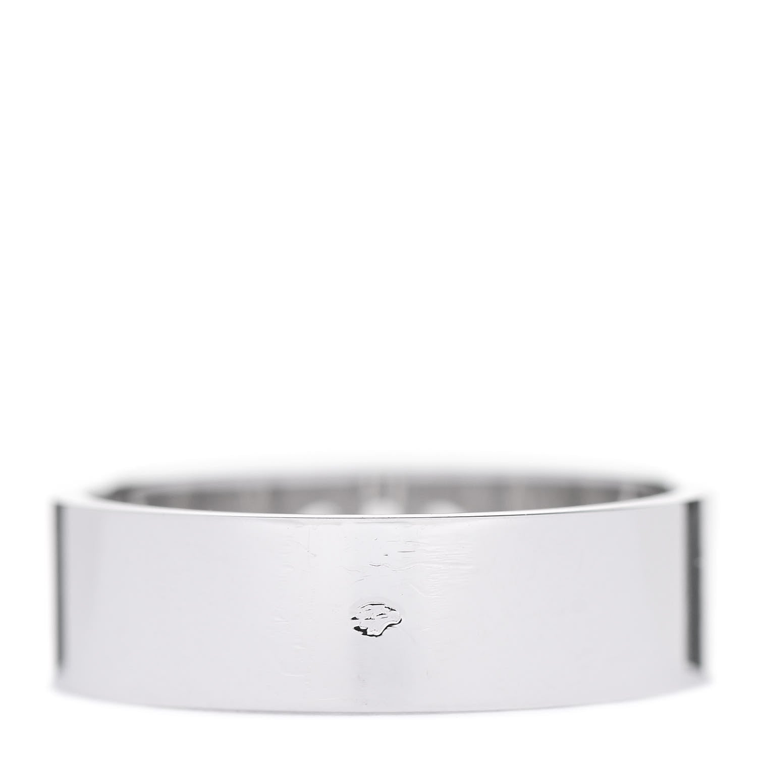 Hermes 18K White Gold Diamond PM H D'Ancre Ring 53 6.5 3 of 4