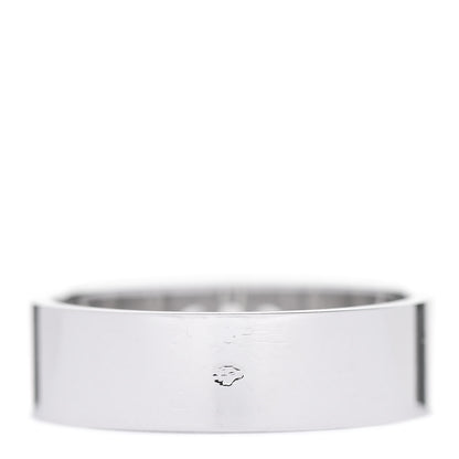 Hermes 18K White Gold Diamond PM H D'Ancre Ring 53 6.5 3 of 4