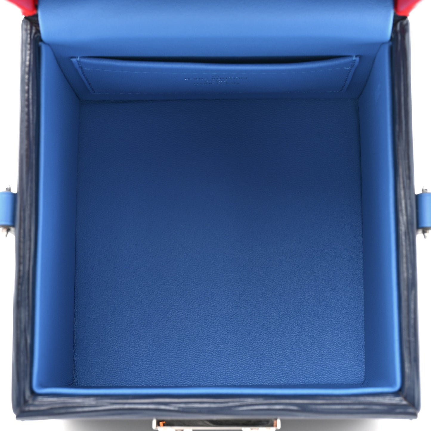 Epi Bleecker Box Indigo Coquelicot