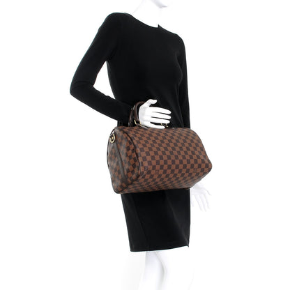 Louis Vuitton Damier Ebene Speedy Bandouliere 30 3 of 10