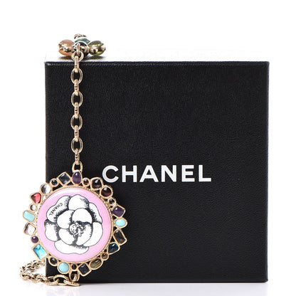 Chanel Gripoix Poured Glass Rue Cambon Necklace Gold 9 of 9