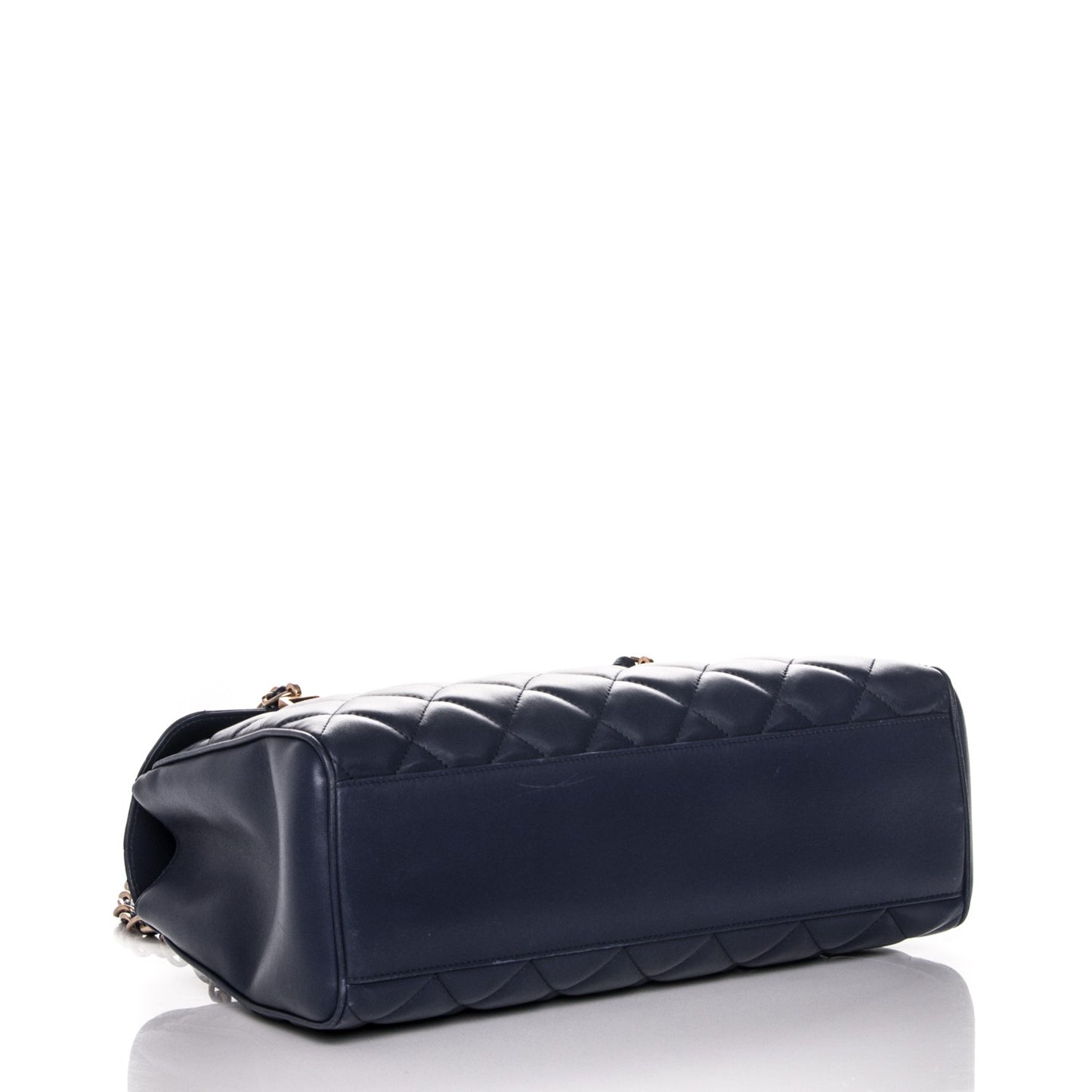 Lambskin Misia Camera Case Flap Navy Blue