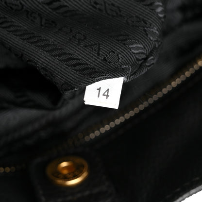Prada Vitello Daino Shoulder Bag Black 8 of 18