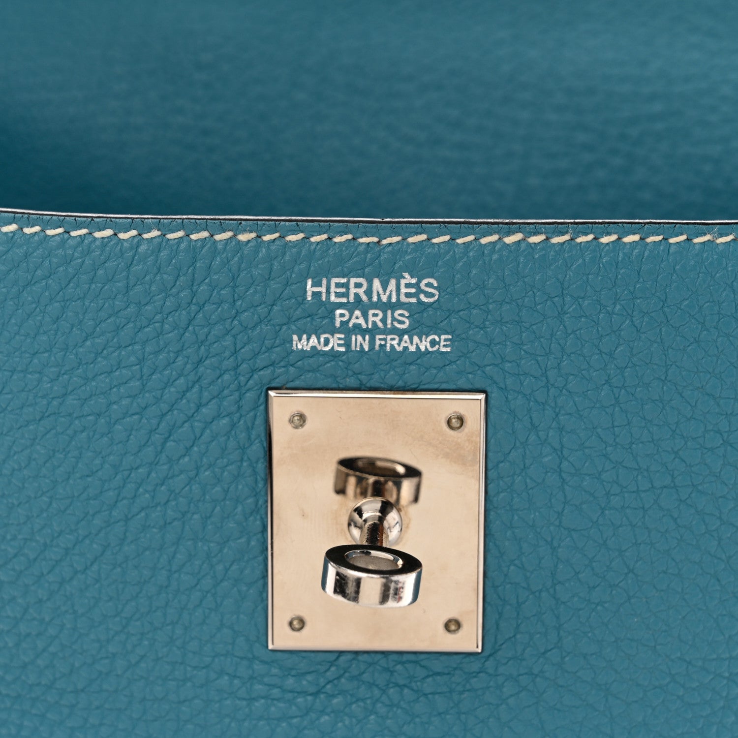 Hermes Togo Kelly Retourne 35 Blue Jean 5 of 9