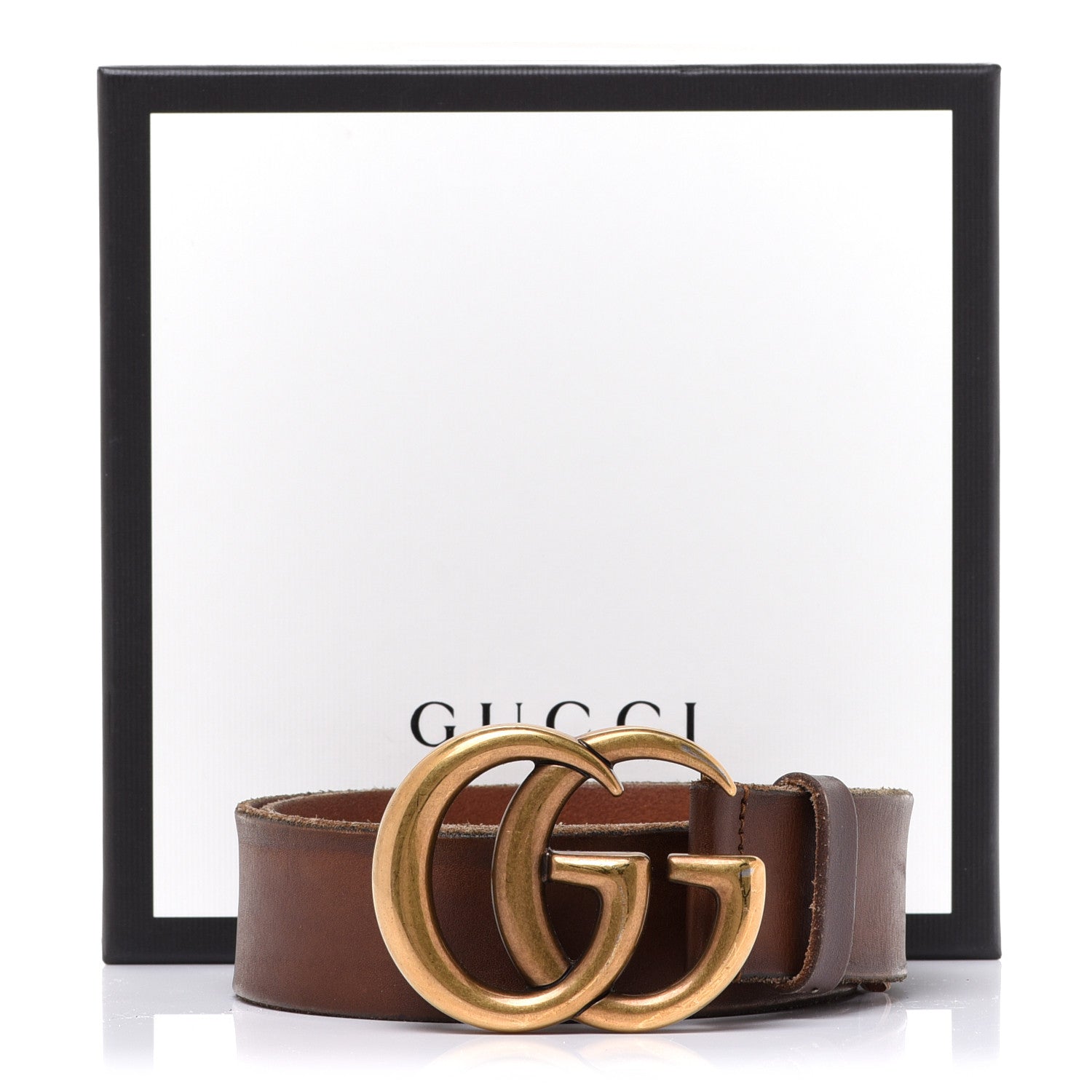 Gucci Faded Calfskin Double G 30mm Belt 75 30 Cuir 8 of 8