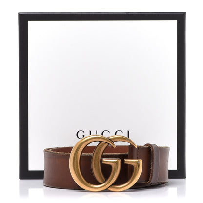 Gucci Faded Calfskin Double G 30mm Belt 75 30 Cuir 8 of 8
