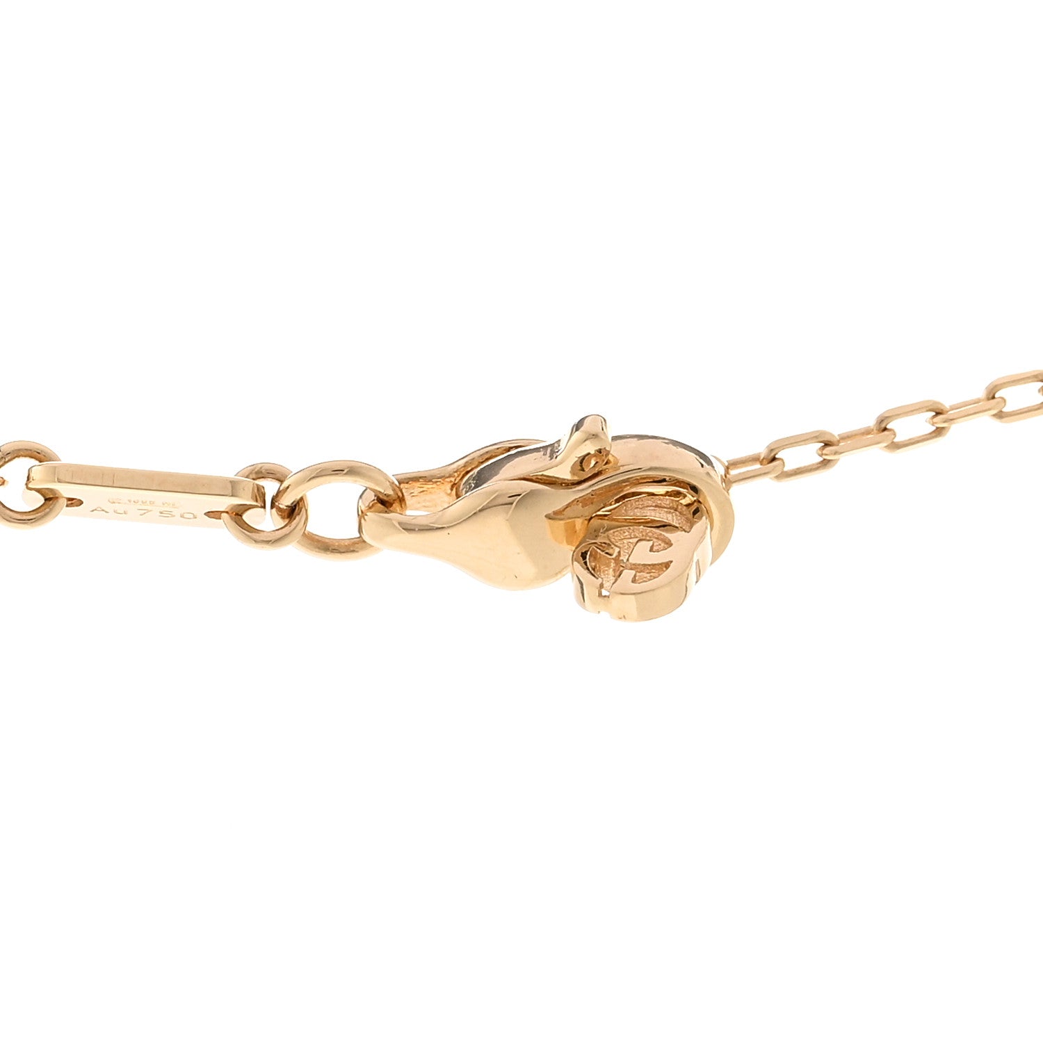 Gucci 18K Yellow Gold Running G Pendant Necklace 4 of 6