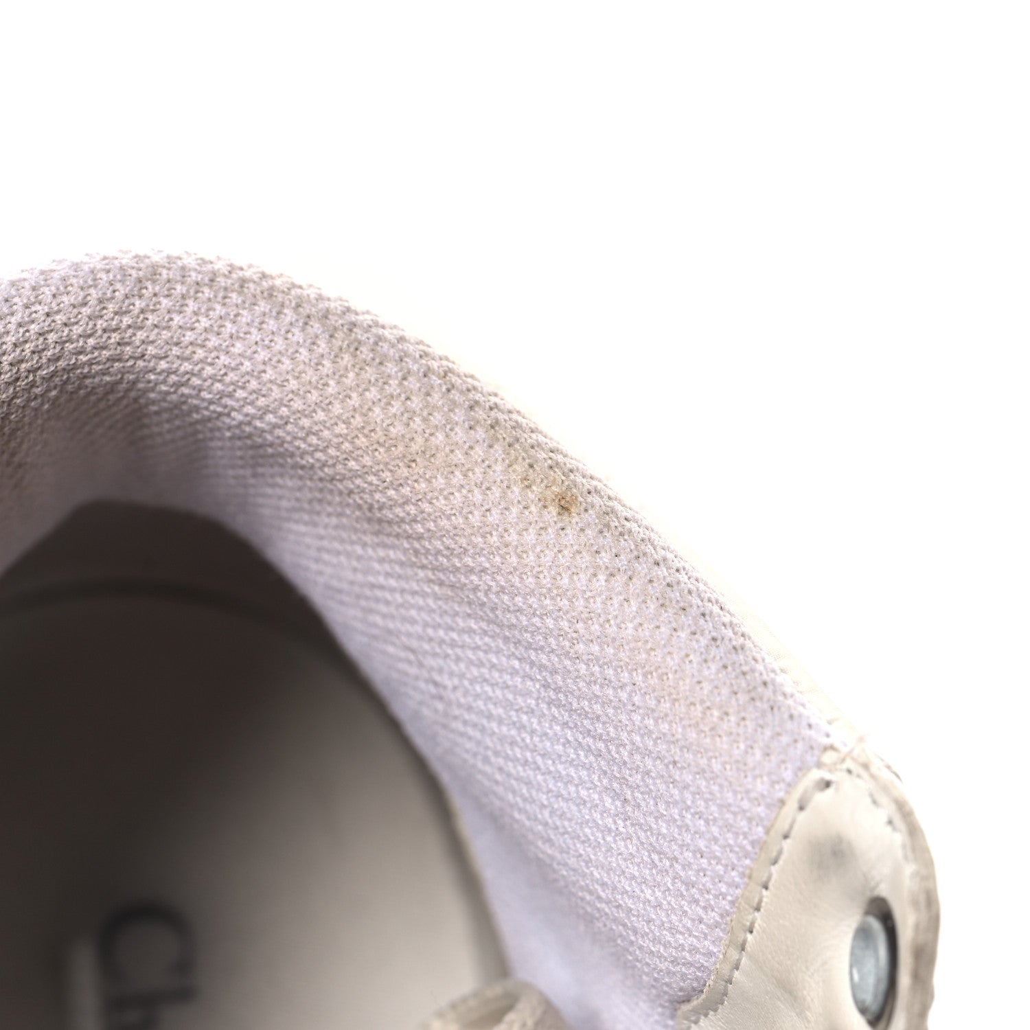 Christian Dior Nylon Fabric Womens D-Player High Top Sneakers 36 White Grey 11 of 11