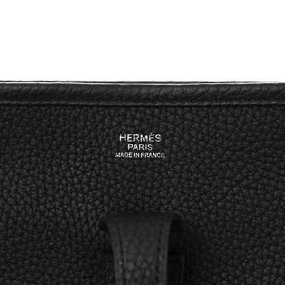 Hermes Taurillon Clemence Evelyne III PM Black 6 of 10