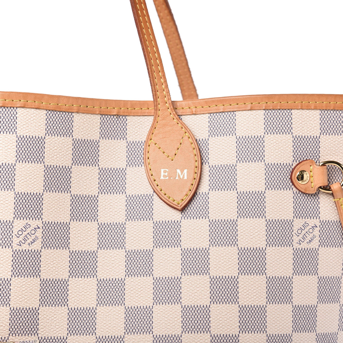 Damier Azur Neo Neverfull MM Rose Ballerine
