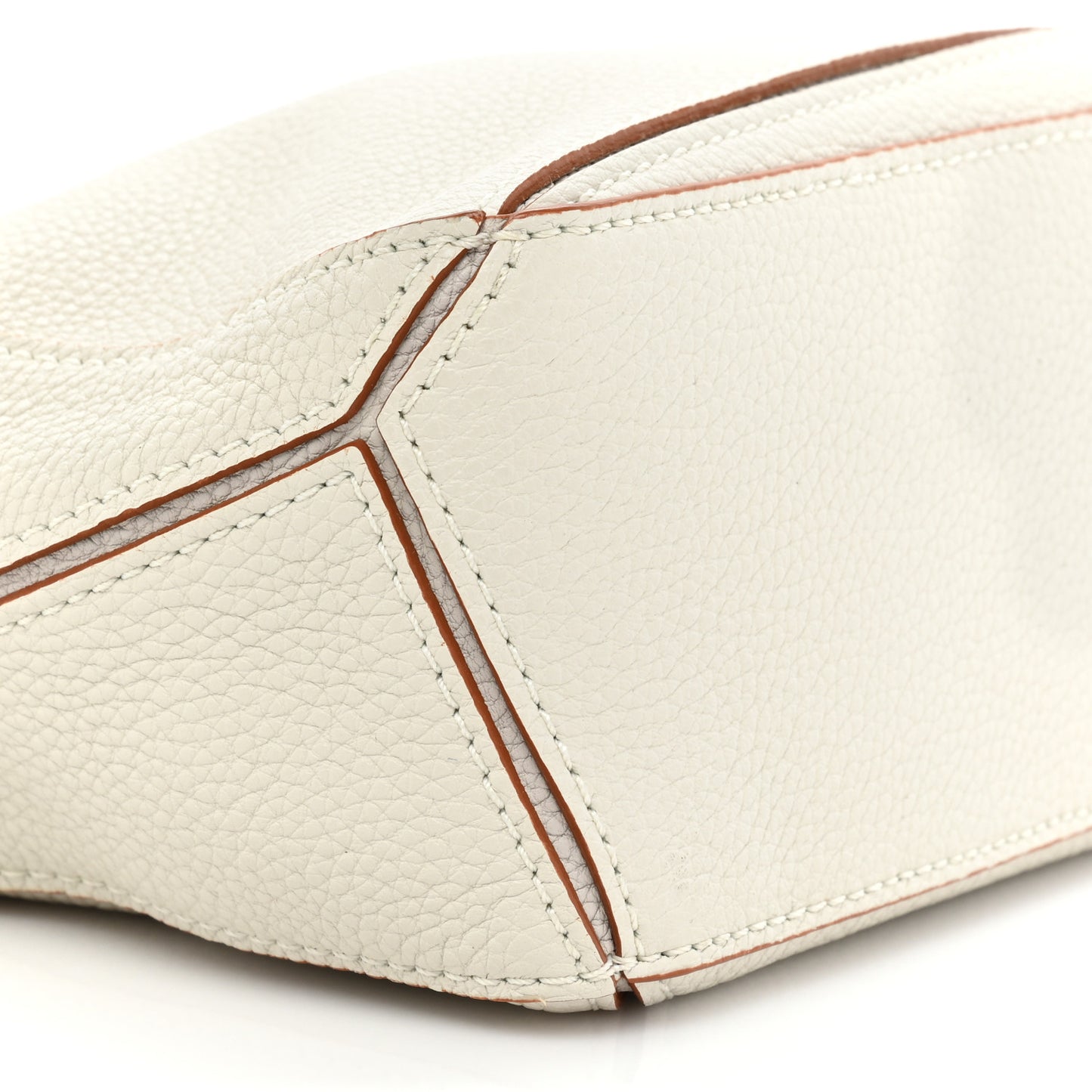 Calfskin Mini Puzzle Bag Soft White