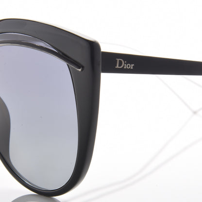Christian Dior Cat Eye Liner Sunglasses Black Gray 7 of 8