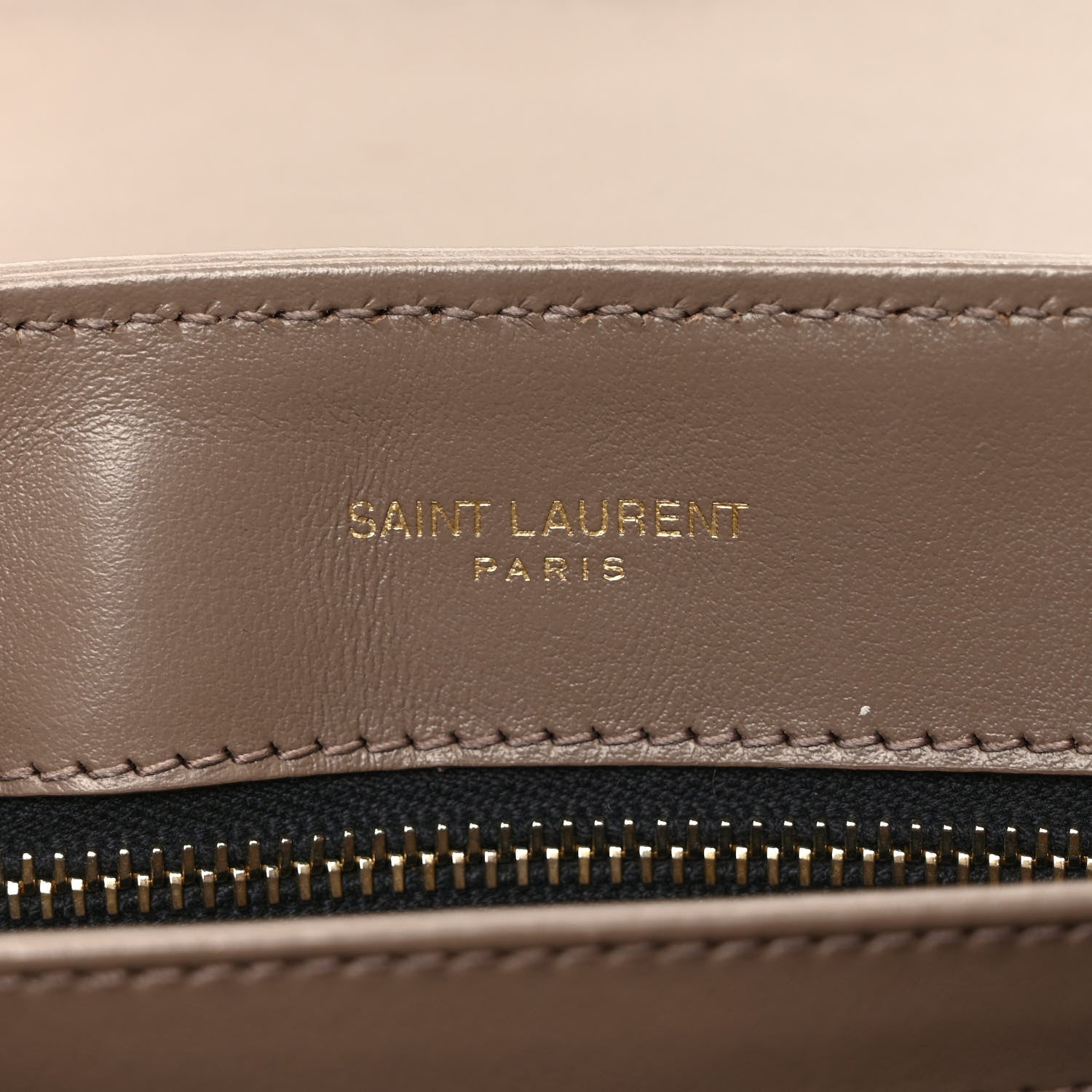 Saint Laurent Calfskin Y Quilted Monogram Toy Loulou Crossbody Bag Taupe 7 of 9