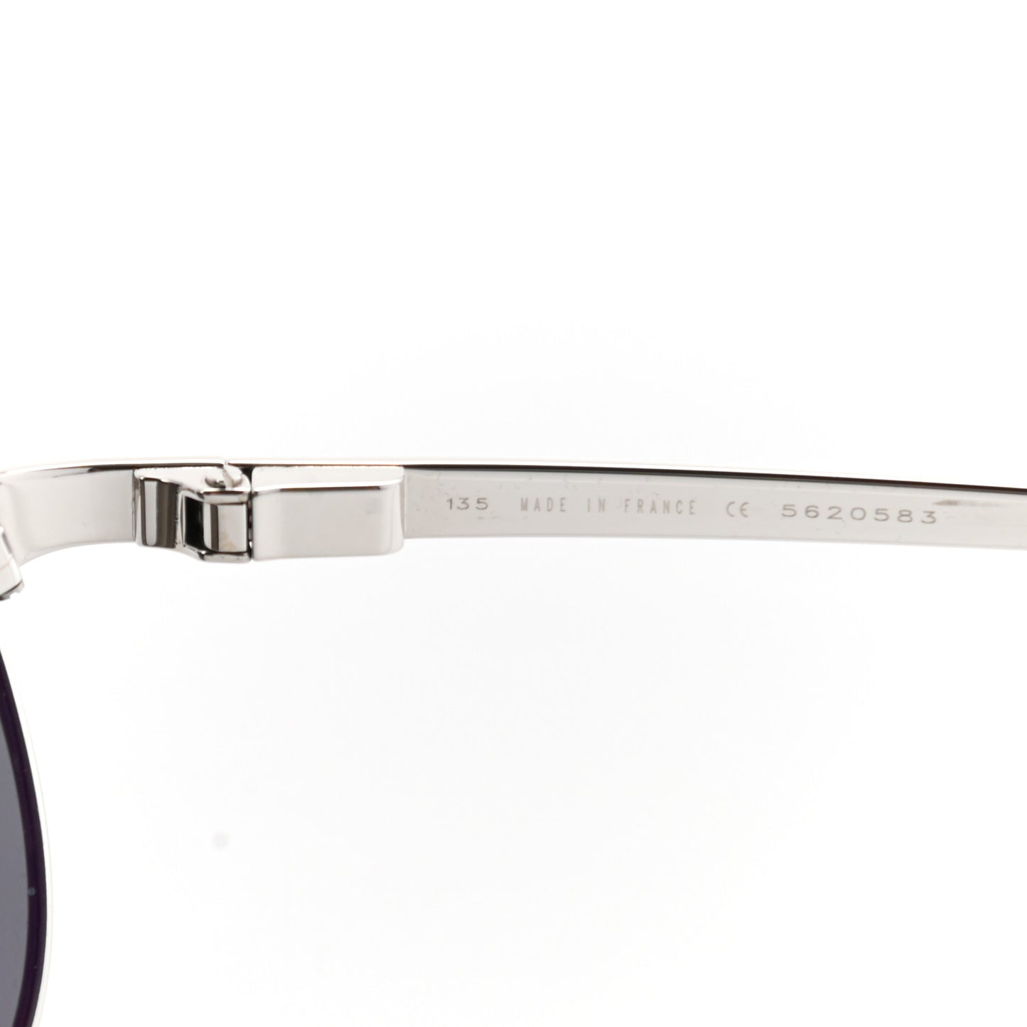 Santos de Cartier 135 Sunglasses Silver Black