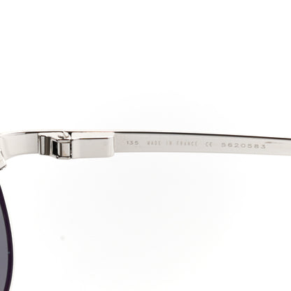 Cartier Santos de Cartier 135 Sunglasses Silver Black 6 of 7