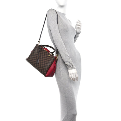 Louis Vuitton Damier Ebene Cuir Taurillon Brittany Bordeaux 2 of 8