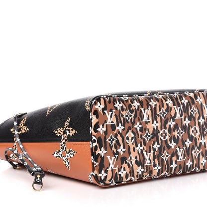 Louis Vuitton Monogram Giant Jungle Neverfull MM Black 8 of 11