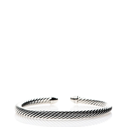 David Yurman Sterling Silver Diamond 5mm Cable Classics Dome Bracelet 2 of 4