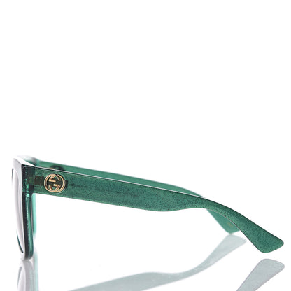 Gucci Acetate Square GG0034S Sunglasses Green 3 of 7