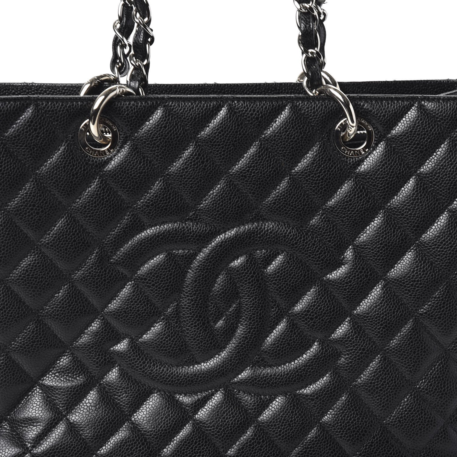 Chanel Caviar Quilted Grand Shopping Tote GST Black 9 of 9
