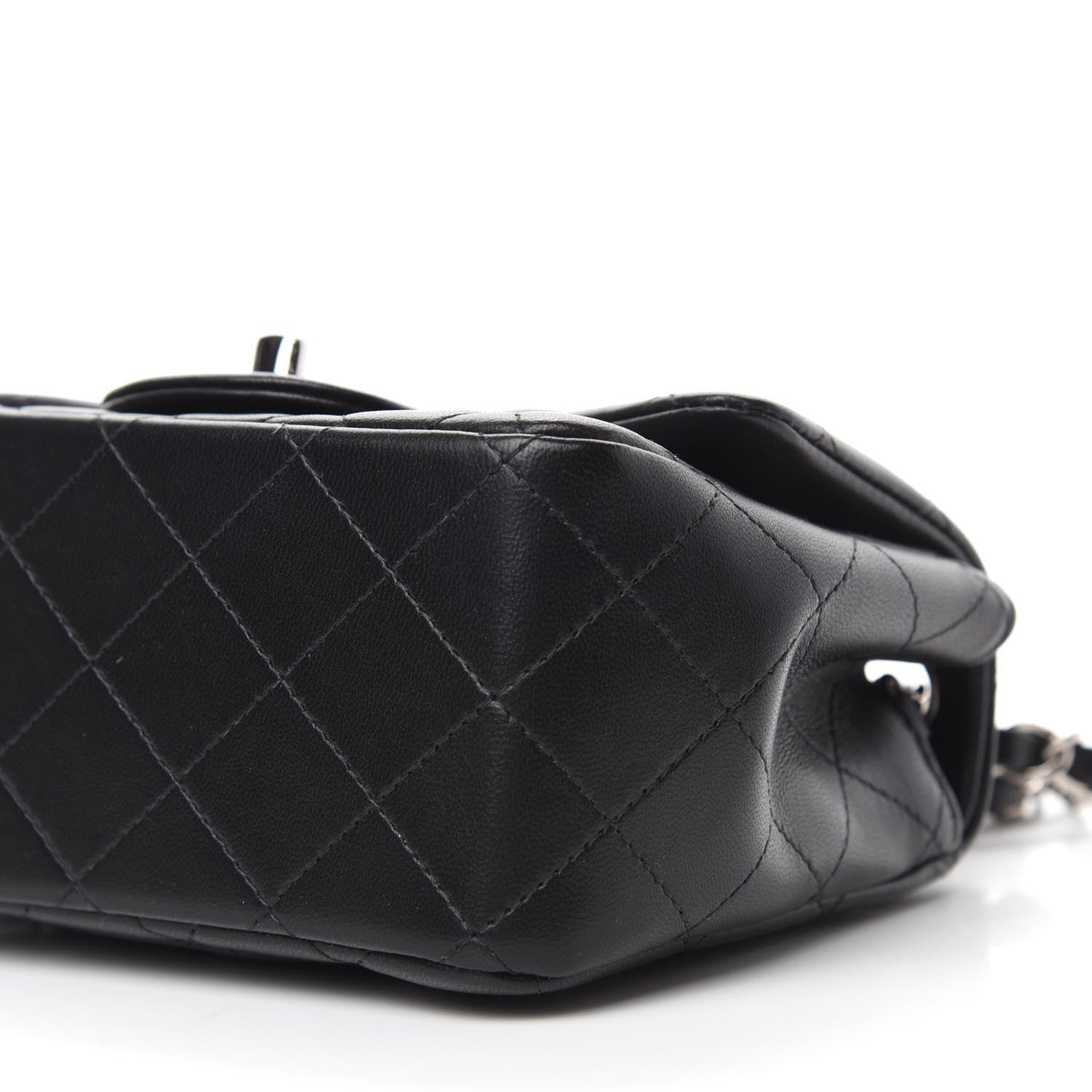 Chanel Lambskin Quilted Mini Square Flap Black 7 of 11