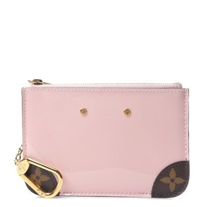 Louis Vuitton Patent Miroir Venice Key Pouch Rose Ballerine 1 of 7