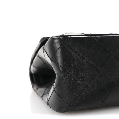 Chanel Aged Calfskin Quilted Casino 2.55 Reissue 225 Flap Black 9 of 10