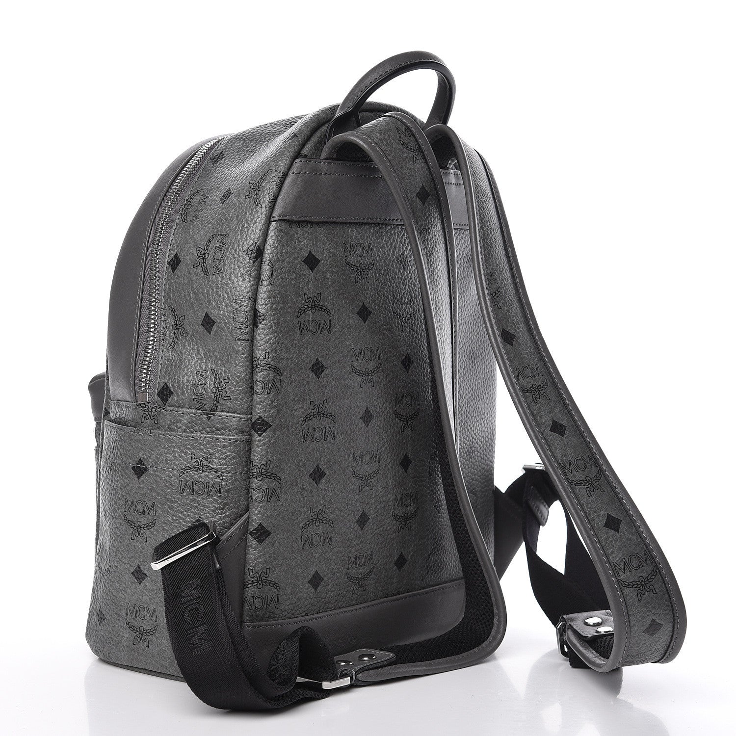 MCM Visetos Small Stark Backpack Phantom Grey 3 of 10