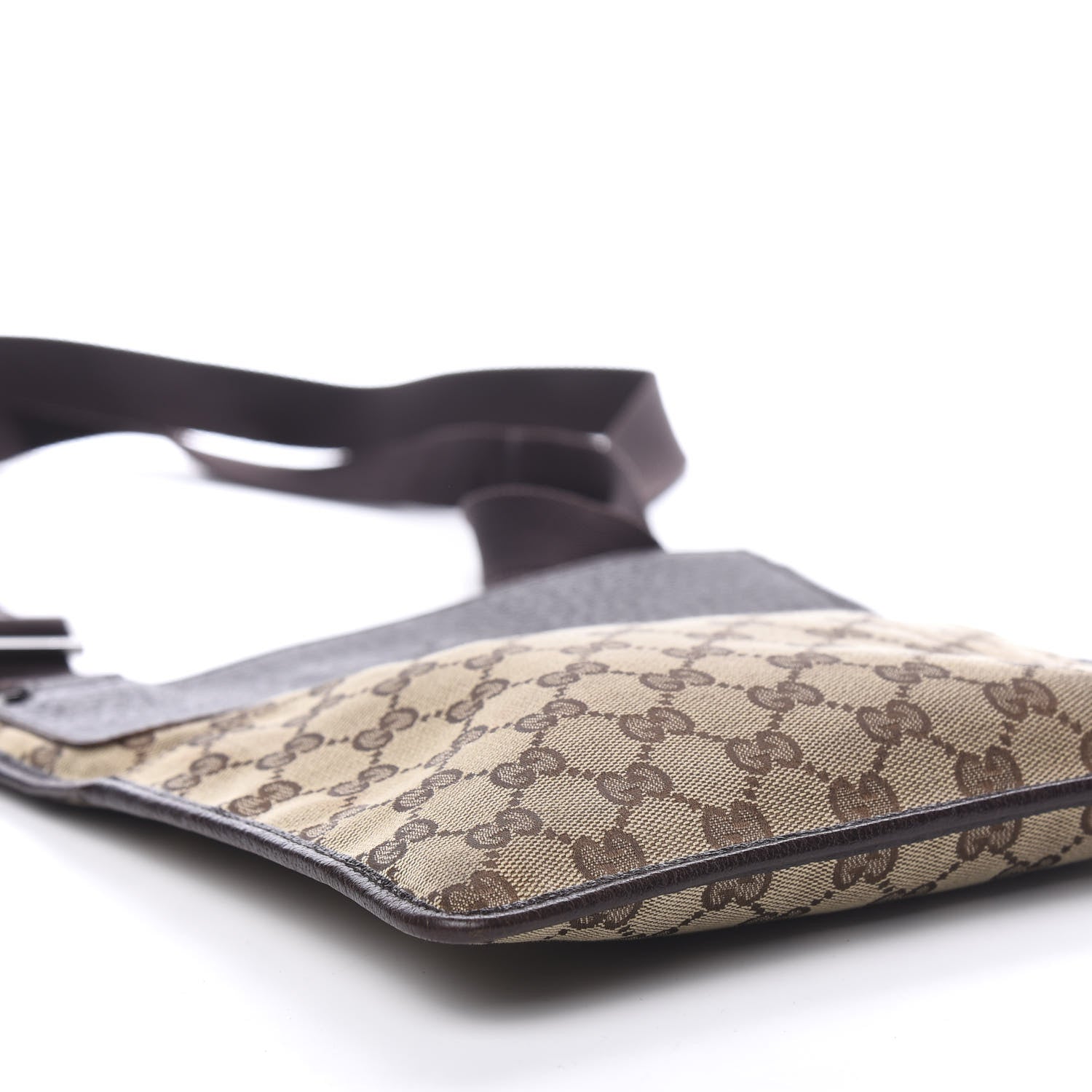 Gucci Monogram Messenger Crossbody Bag Dark Brown 7 of 11