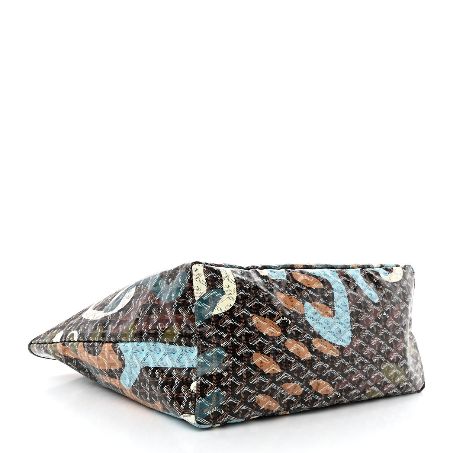 Goyard Goyardine Saint Louis Lettres Camouflage GM Black Blue 5 of 12