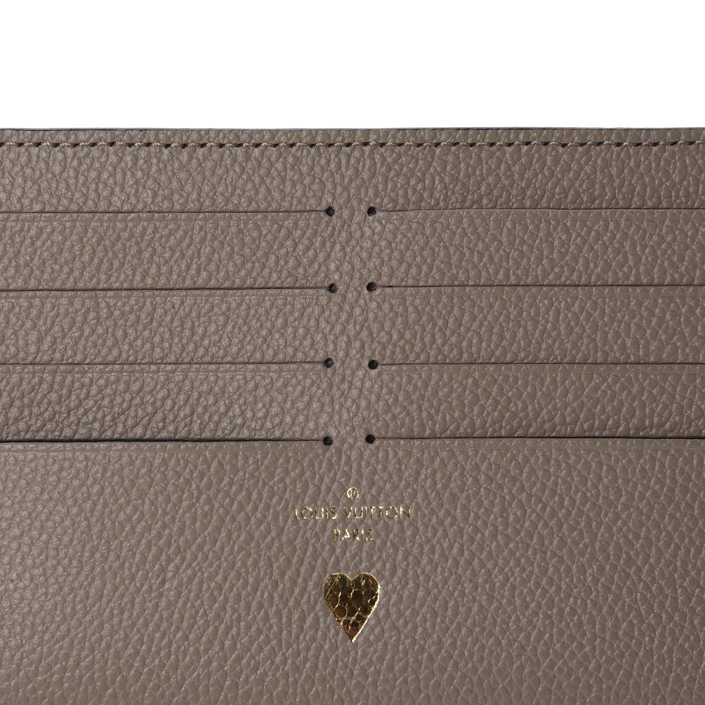 Calfskin Felicie Chain Wallet Card Holder Insert Tourterelle