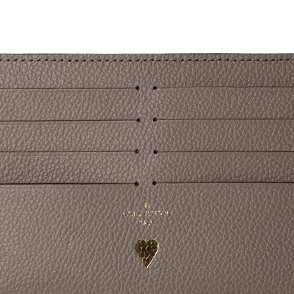 Louis Vuitton Calfskin Felicie Chain Wallet Card Holder Insert Tourterelle 8 of 8