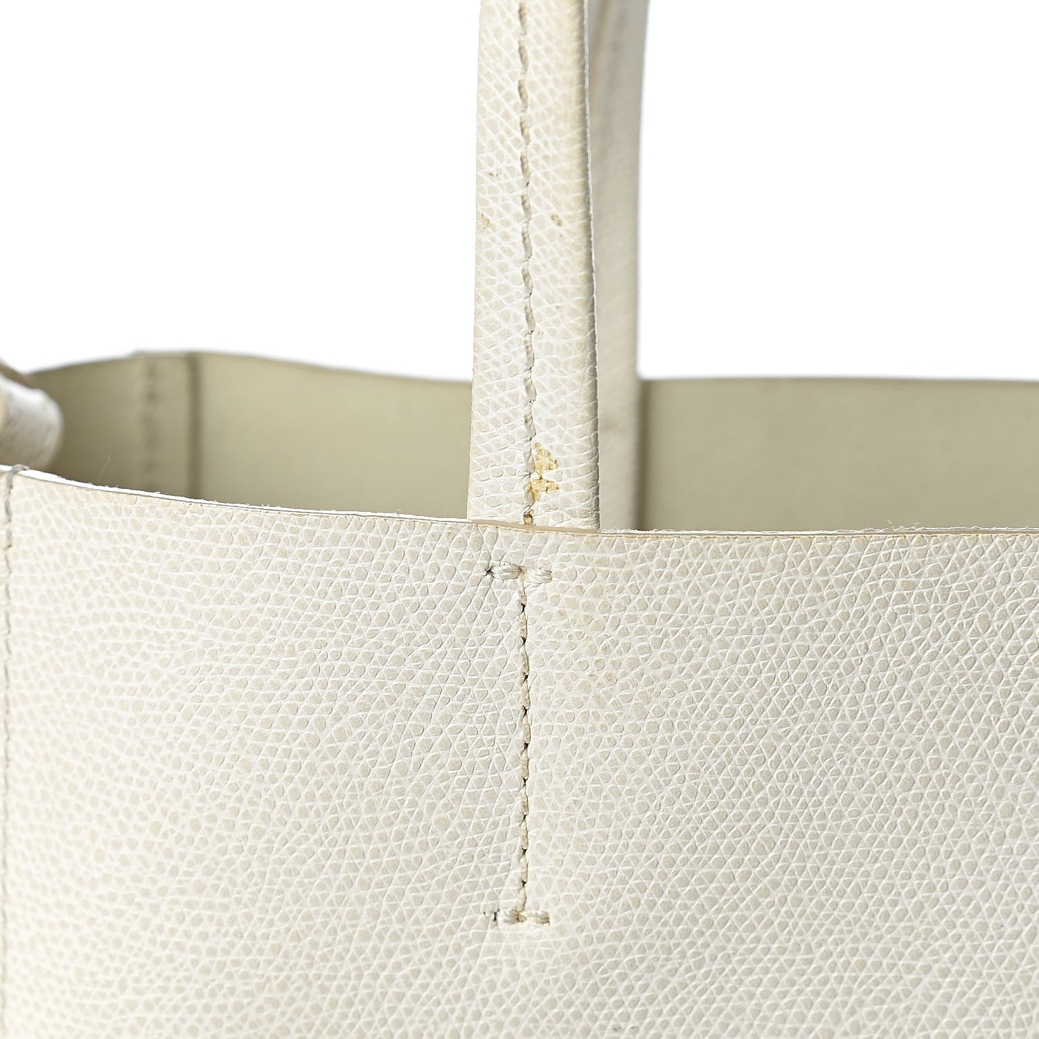 Celine Grained Calfskin Small Vertical Bi-Cabas Cream Black 9 of 16