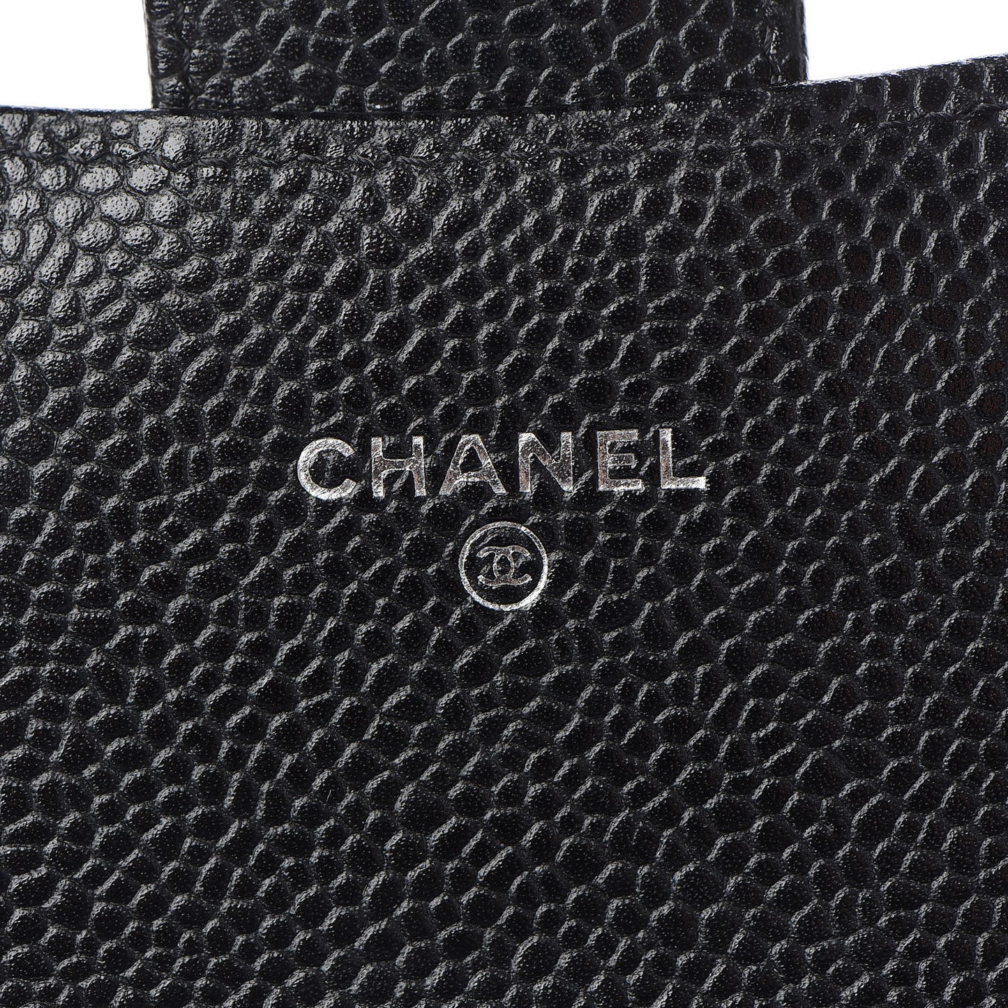Caviar Quilted Large Gusset Flap Wallet Black