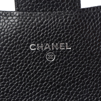Chanel Caviar Quilted Large Gusset Flap Wallet Black 6 of 11