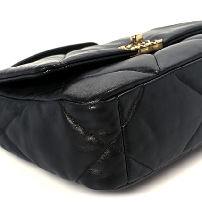 Chanel Lambskin Quilted Medium Chanel 19 Flap Black 9 of 11