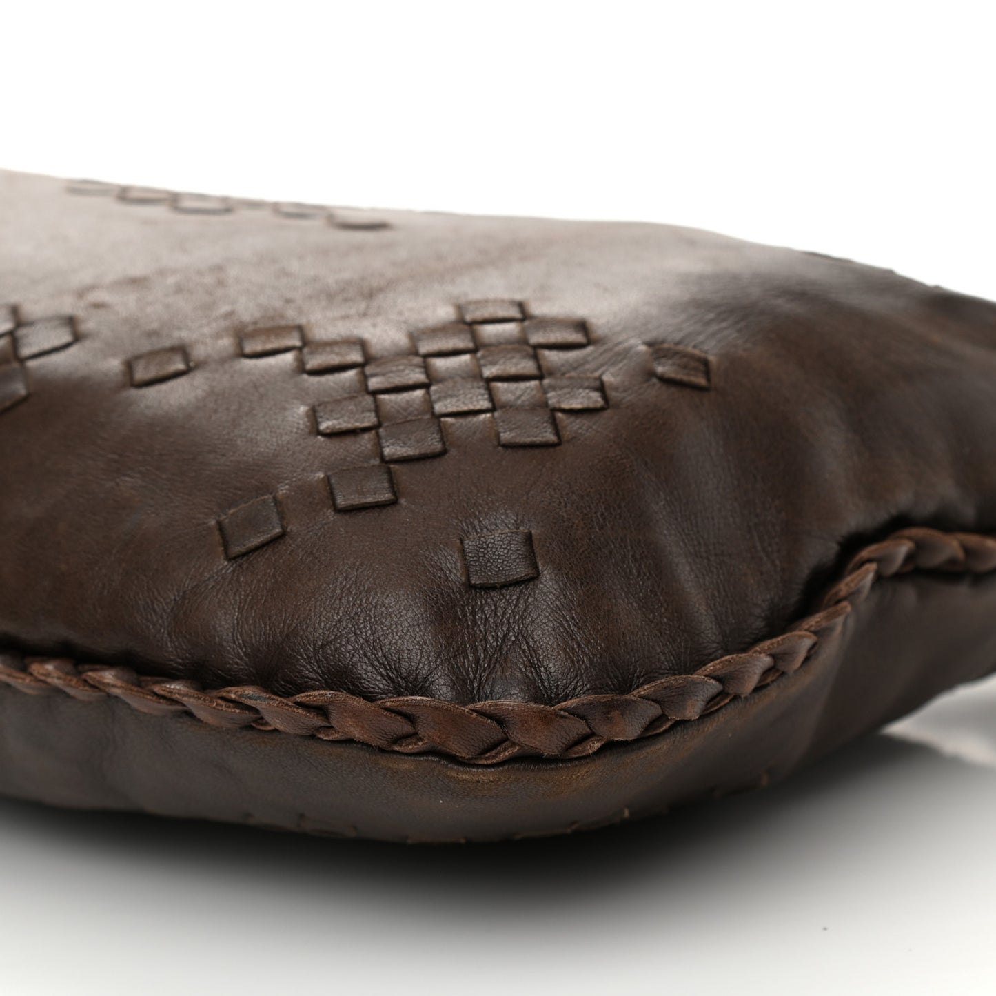 Nappa Intrecciato Medium Veneta Hobo Ebano