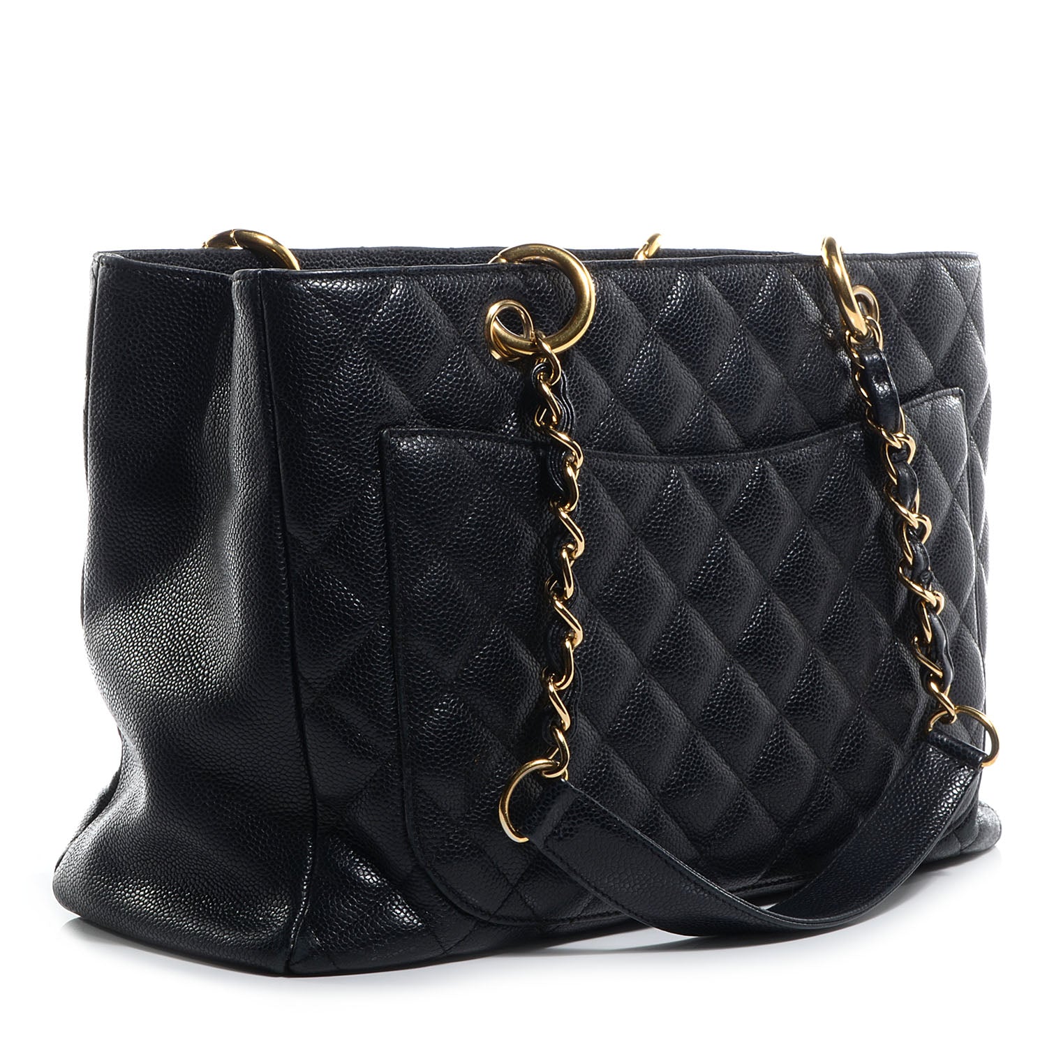 Chanel Caviar Grand Shopping Tote GST Black 3 of 7
