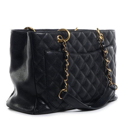 Chanel Caviar Grand Shopping Tote GST Black 3 of 7