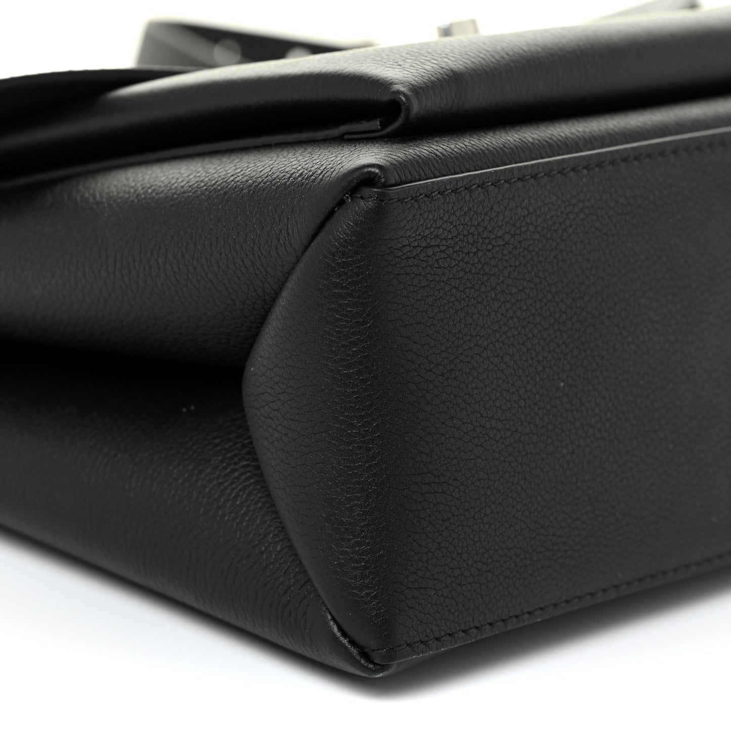 Soft Calfskin My Lockme Top Handle Black